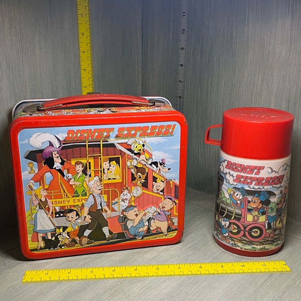 Disney Express Aladdin Industries Metal Lunchbox with Thermos.